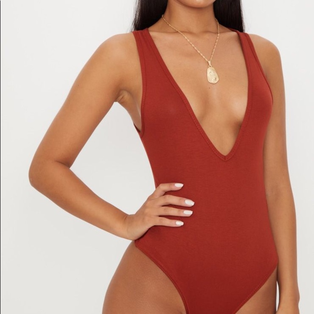 Basic Jersey Plunge Bodysuit